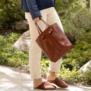 Nisolo Simone convertible shopper EUC the perfect bag rosewood colorway